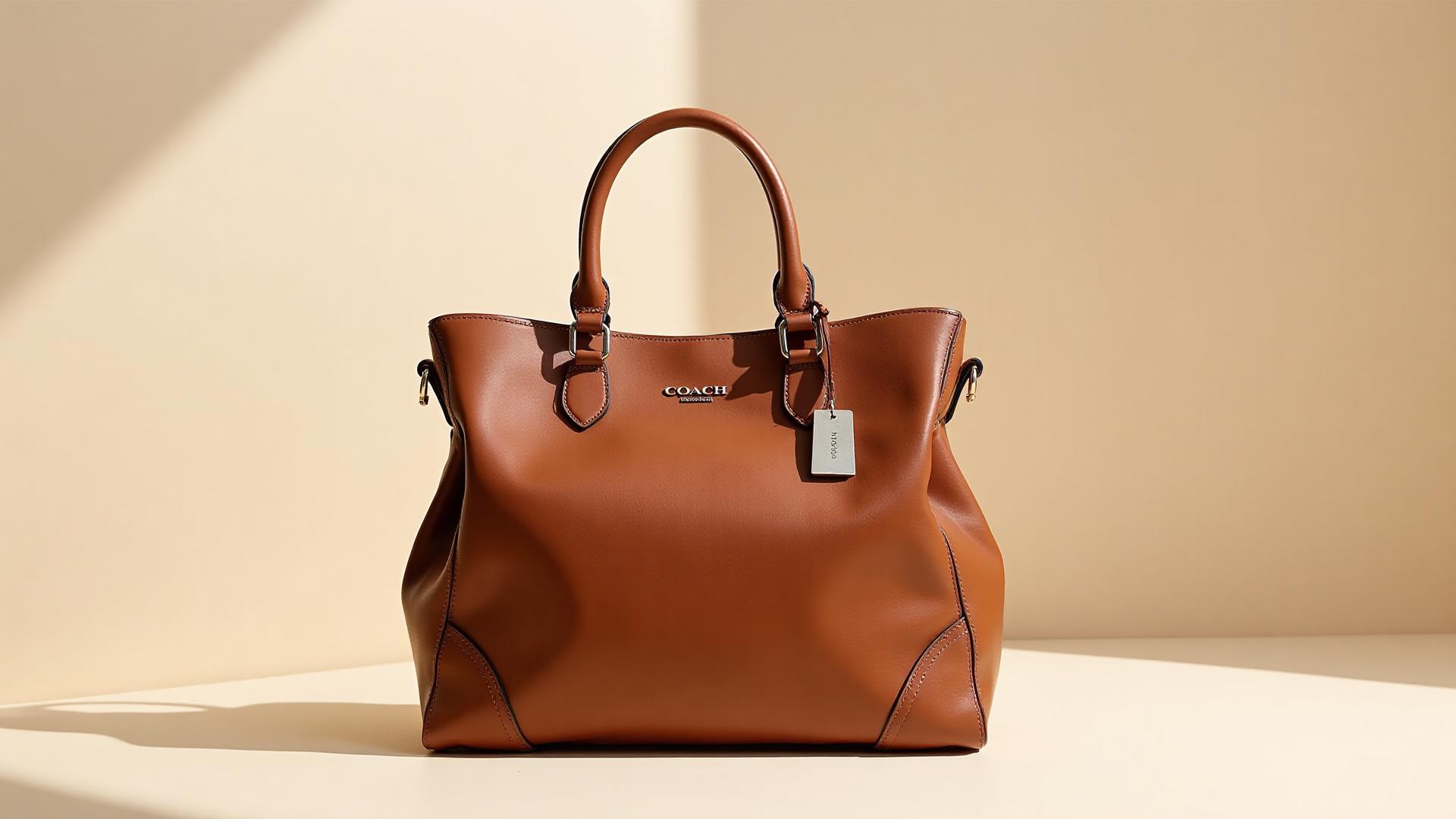 Premium Coach leather handbag collection
